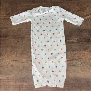 Toby Infant Multicolor Star Patterned Gown (0-3m)